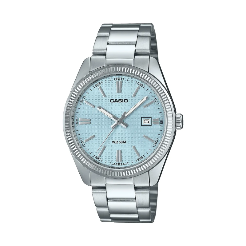 Orologio CASIO COLLECTION DATE - GOLF BALL DIAL - LIGHT BLUE Uomo