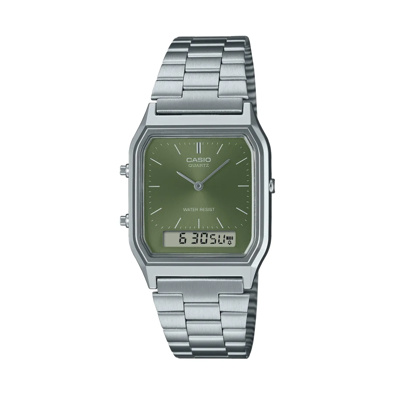 Orologio CASIO VINTAGE EDGY COLLECTION SUNRAY DIAL - GREEN MOSS Unisex