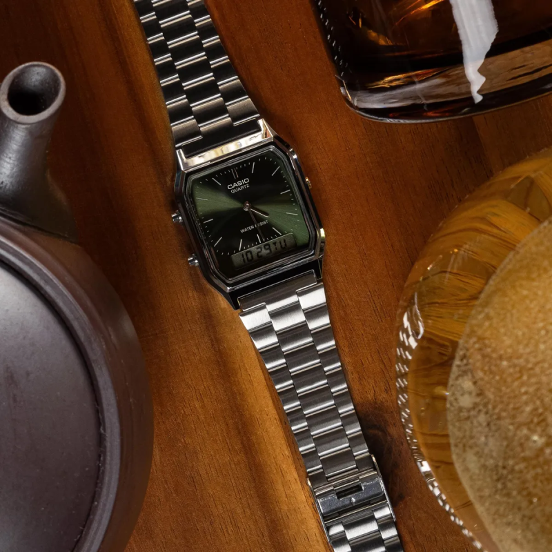 Orologio CASIO VINTAGE EDGY COLLECTION SUNRAY DIAL - GREEN MOSS Unisex