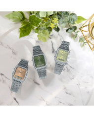 Orologio CASIO VINTAGE EDGY COLLECTION SUNRAY DIAL - GREEN MOSS Unisex