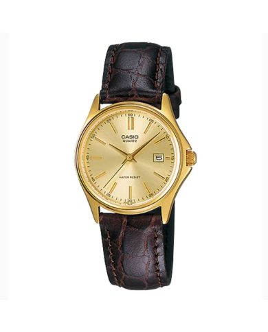 Orologio CASIO COLLECTION LADY LEATHER - GOLD Donna