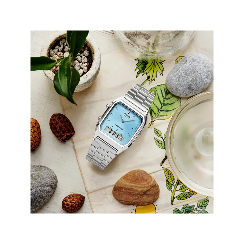 Orologio CASIO VINTAGE EDGY COLLECTION SUNRAY DIAL - LIGHT BLUE Unisex