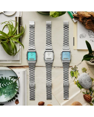 Orologio CASIO VINTAGE EDGY COLLECTION SUNRAY DIAL - LIGHT BLUE Unisex