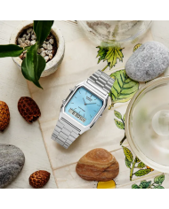 Orologio CASIO VINTAGE EDGY COLLECTION SUNRAY DIAL - LIGHT BLUE Unisex