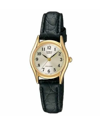 Orologio CASIO COLLECTION ONLY TIME, LEATHER - GOLD Donna