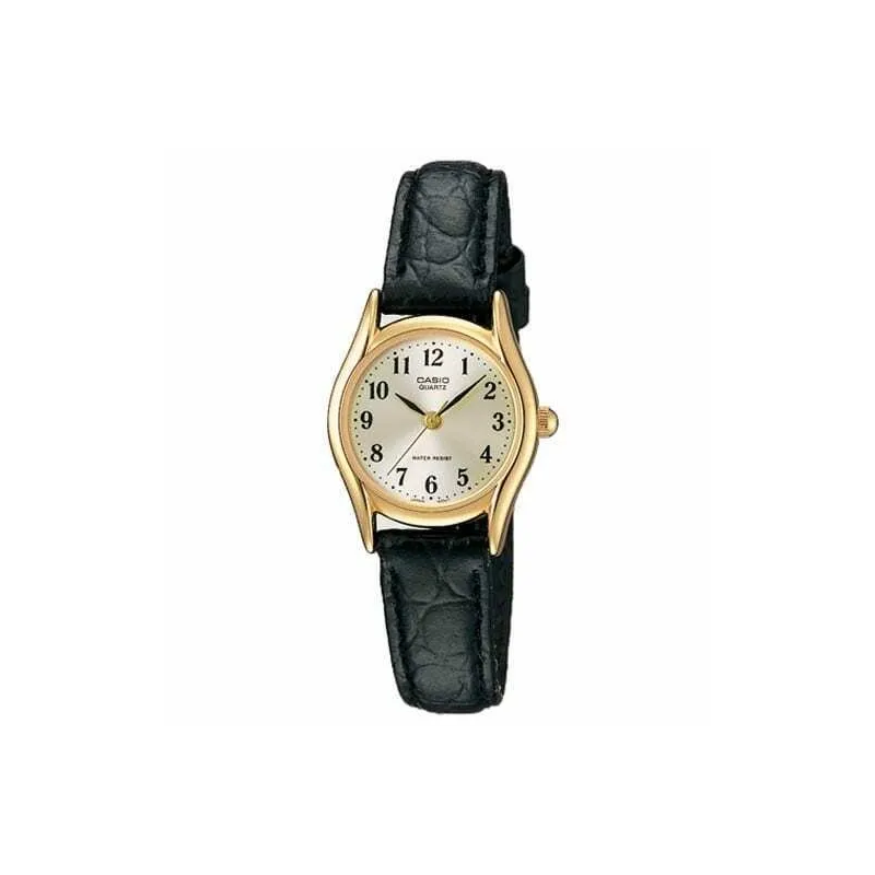 Orologio CASIO COLLECTION ONLY TIME, LEATHER - GOLD Donna