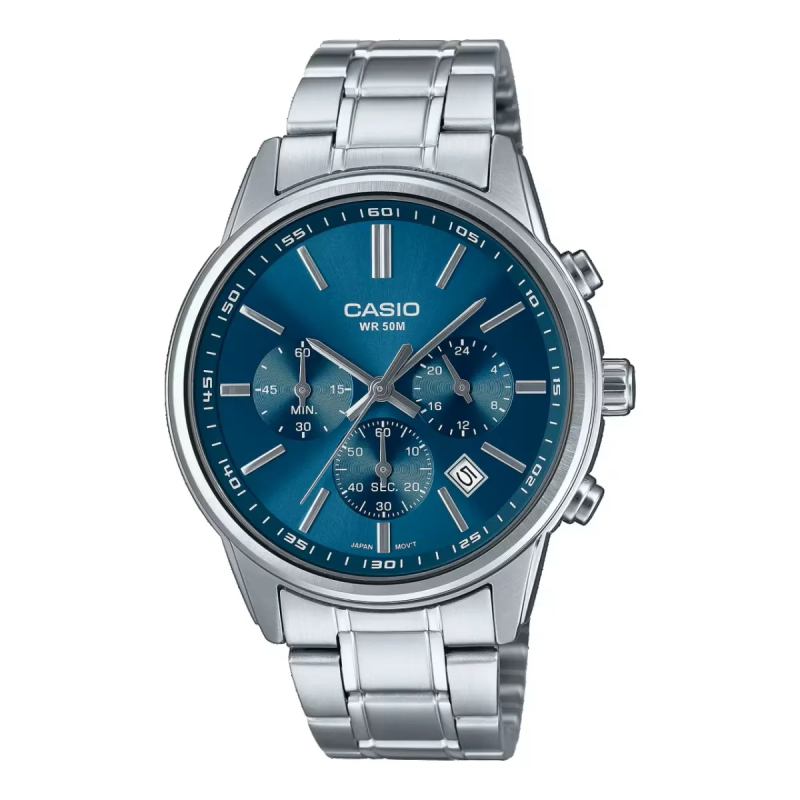 Orologio CASIO COLLECTION CHRONO DATE - BLUE Uomo