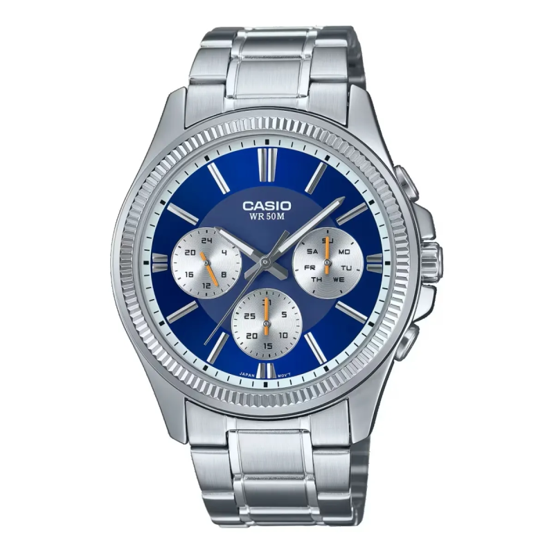 Orologio CASIO COLLECTION MULTIFUNCTION CALENDAR - BLUE Uomo