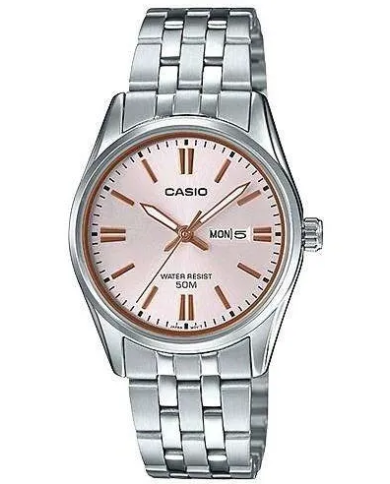 Orologio CASIO COLLECTION LADY DAY & DATE - ANTIQUE PINK Donna