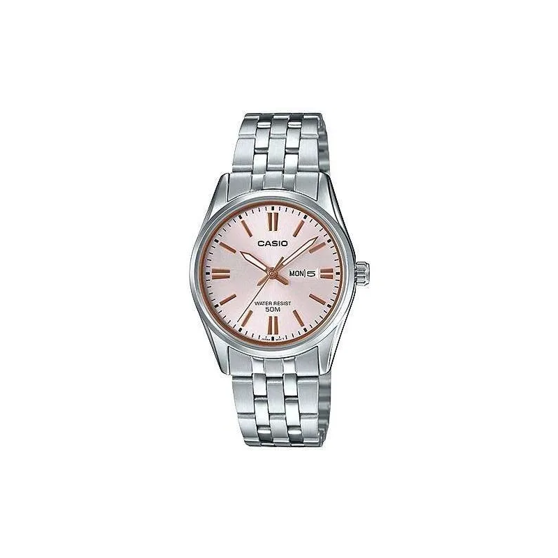 Orologio CASIO COLLECTION LADY DAY & DATE - ANTIQUE PINK Donna