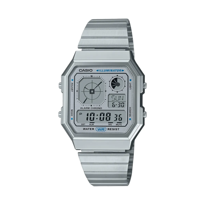 Orologio CASIO VINTAGE RETRO FUTURE EDGY COLLECTION - SILVER Unisex