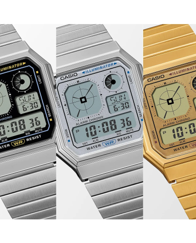 Orologio CASIO VINTAGE RETRO FUTURE EDGY COLLECTION - SILVER Unisex