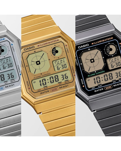 Orologio CASIO VINTAGE RETRO FUTURE EDGY COLLECTION - FULL BLACK Unisex