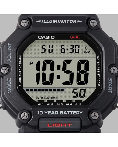 Orologio CASIO SPORT COLLECTION OVERSIZE 10 YEARS BATTERY - BLACK Uomo