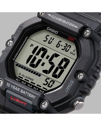 Orologio CASIO SPORT COLLECTION OVERSIZE 10 YEARS BATTERY - BLACK Uomo