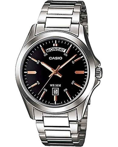 Orologio CASIO COLLECTION DAY DATE - BLACK ROSE GOLD INDEX Uomo