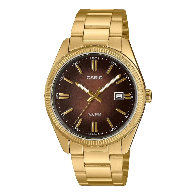 Orologio CASIO COLLECTION DATE, GOLD - BRONZE Uomo