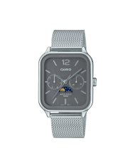 Orologio CASIO COLLECTION MOONPHASES - GREY MESH Uomo