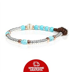 Bracciale Gerba Mon Amour Argento e perle pietra Turchese