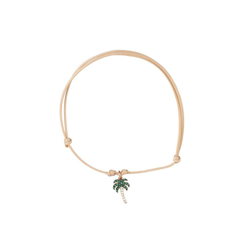 Bracciale Feel Rainbow Argento Cordino Palma