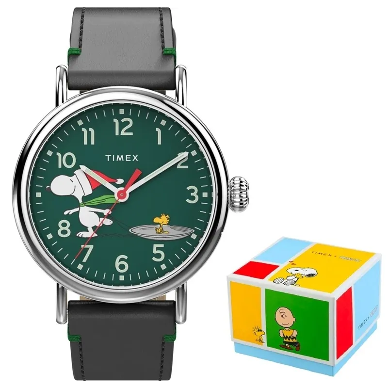 Orologio TIMEX PEANUTS COLLECTION - THE WATERBURY - Snoopy Woodstock Ice Skating - Special Pack Unisex