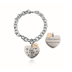 Bracciale Catena rolò, acciaio – Complimenti dottoressa