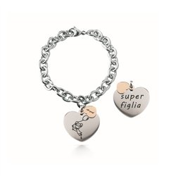 Bracciale Catena rolò, acciaio – Super Figlia