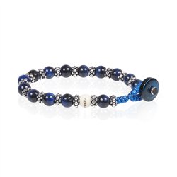 Bracciale Gerba LAB con pietre Occhio di Tigre blu