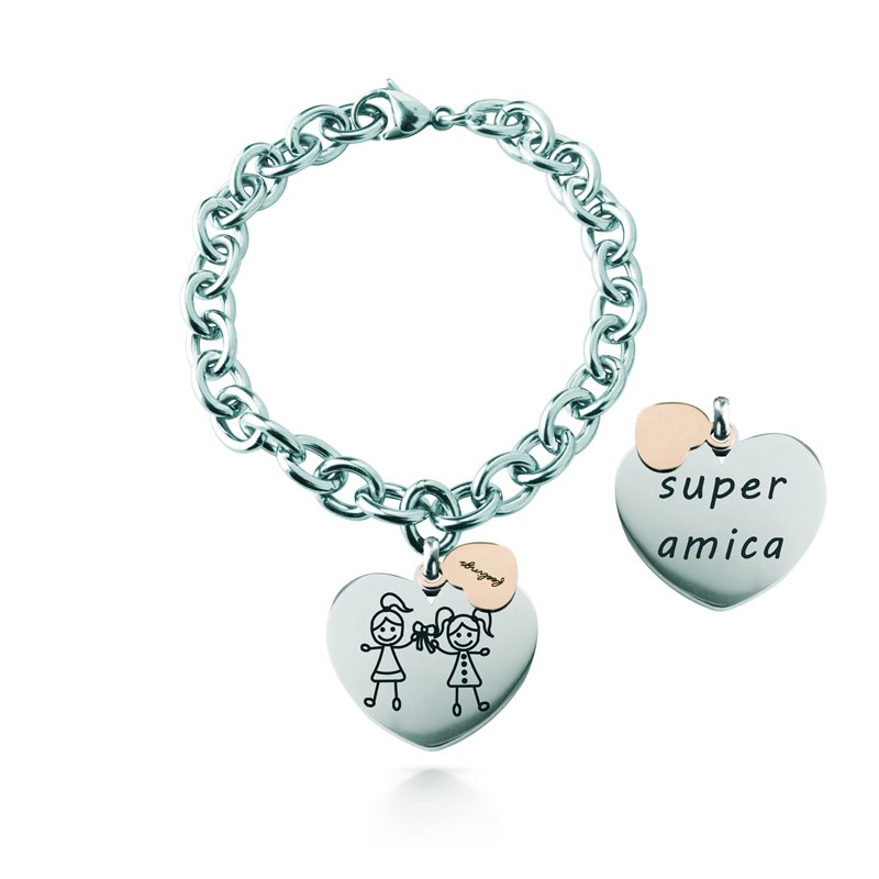 Bracciale Catena rolò, acciaio – Super Amica