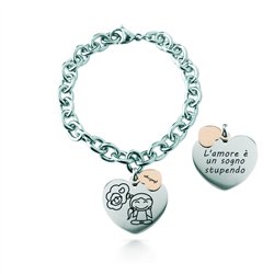 Bracciale Catena rolò, acciaio – L’amore è un sogno stupendo