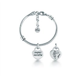 Bracciale snake, acciaio – Super Sorella