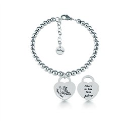 Bracciale pallinato, acciaio – Super Miao