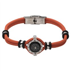 Bracciale con bussola arancio