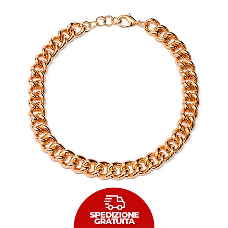 Collana Catena Groumette Tonda Maglia Media