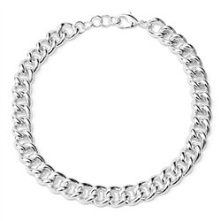 Collana Catena Groumette Tonda Maglia Media