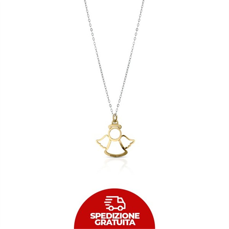 Collana con ciondolo in oro a forma di angioletto