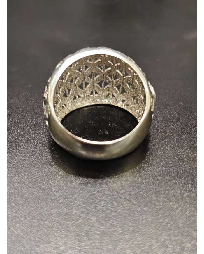 Anello a Fascia in Oro Bianco 18 Carati