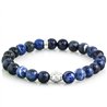 Bracciale Stone Sodalite blue componenti in Argento