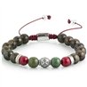 Bracciale Stone Nexos Bronzite Agata Argento
