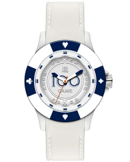 Orologio LIGHT TIME POKER - White / Blue Uomo