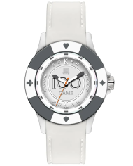 Orologio LIGHT TIME POKER - White / Grey Uomo