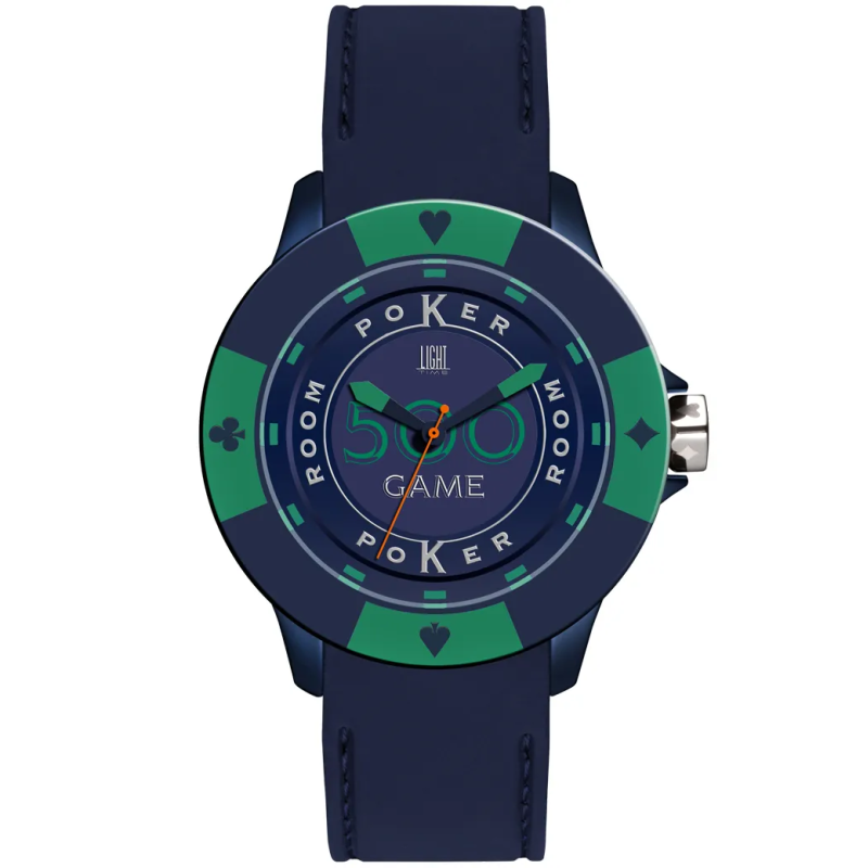Orologio LIGHT TIME POKER - Blue / Green Uomo