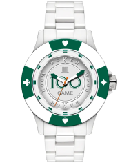 Orologio LIGHT TIME POKER - White / Green Uomo