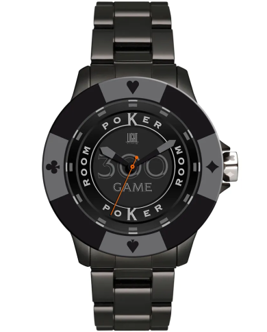 Orologio LIGHT TIME POKER - All Black Uomo