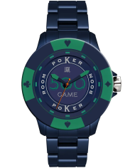 Orologio LIGHT TIME POKER - Blue / Green Uomo