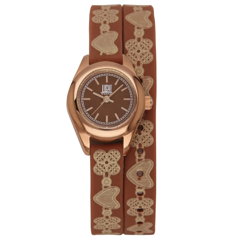 Orologio LIGHT TIME ROCOCO - Brown Donna