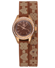 Orologio LIGHT TIME ROCOCO - Brown Strass Donna