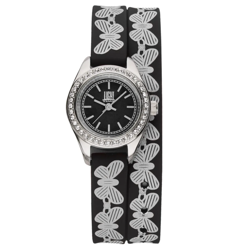 Orologio LIGHT TIME ROCOCO - Black Strass Donna