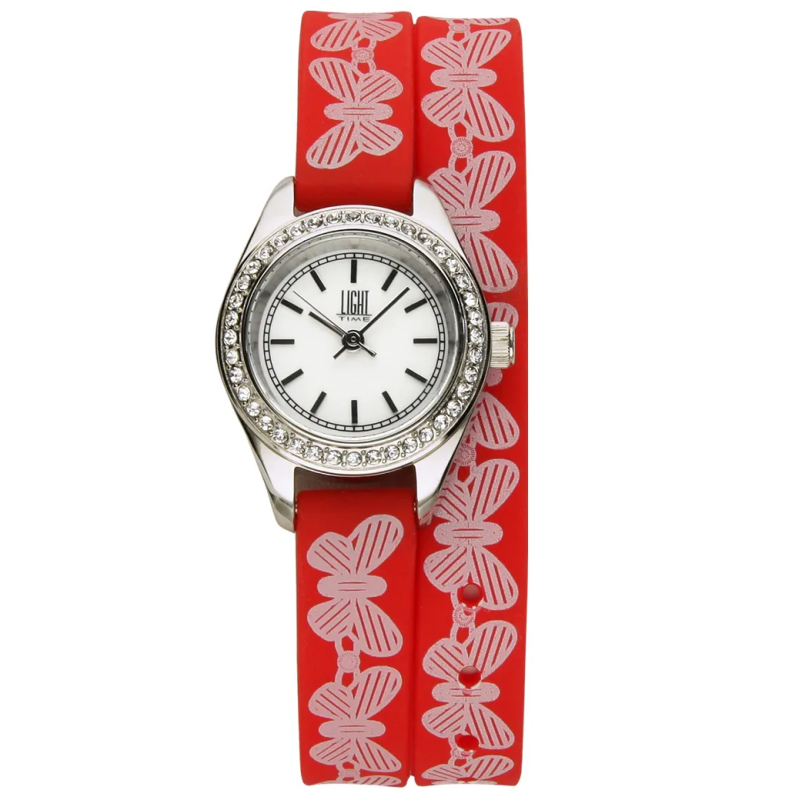 Orologio LIGHT TIME ROCOCO - Red Strass Donna