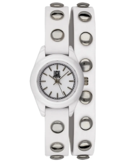 Orologio LIGHT TIME PUNK - White - Silver Donna